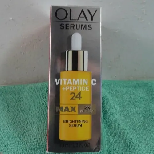New OLAY Serums Vitamin C + Peptide 24 MAX Brightening Serum 1.3 fl oz
