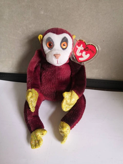 Ty Beanie Baby Zodiac the Monkey Soft toy Plush with Tag Protected 2000 #178