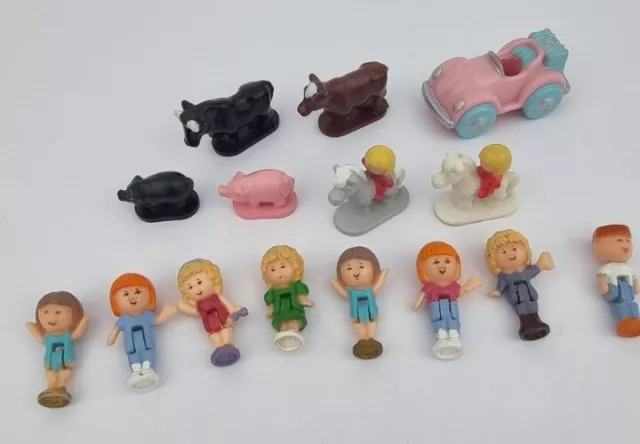 Vintage Polly Pocket Dream World Bluebird Spielset 15 Figuren