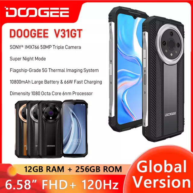 DOOGEE S100 12GB+256GB 108MP Camera Rugged Smartphone 10800mAh 66W Fast  Charge