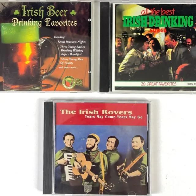The Irish Rovers Best Fave Beer Drinking Songs 3 CD Lot Ireland Years May Come