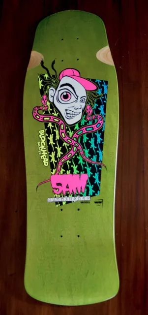 BLOCKHEAD Skateboard Deck Jim Gray Angry Man 2 Hawk Mountain Staab Bones Brigade