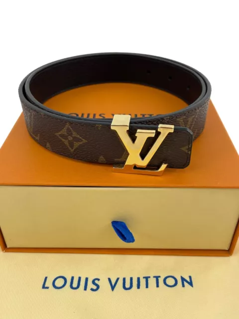 LOUIS VUITTON Monogram Prism Ceinture LV shape Belt M0219 LV Auth 29336  Multiple colors Cloth ref.533805 - Joli Closet