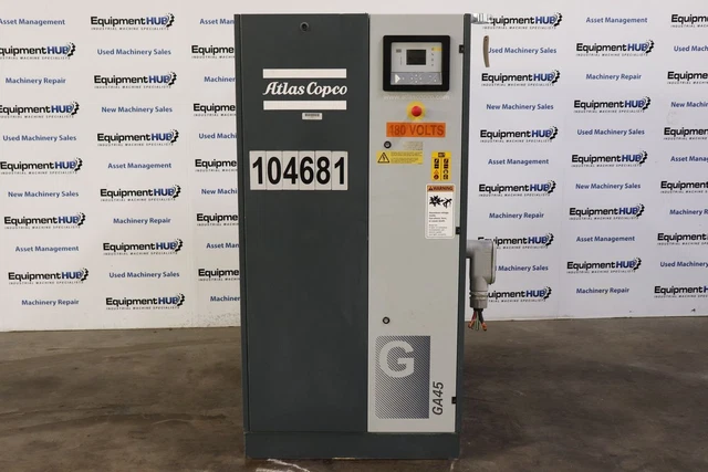 Atlas Copco GA45 60HP Rotary Screw Air Compressor, 2018