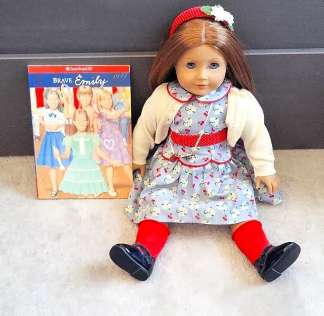 American Girl Emily Bennett Doll 18" in Original Outfit with Accessories