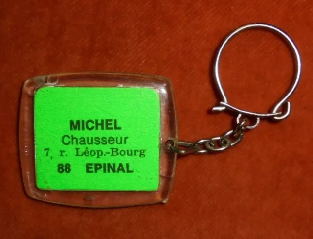 Porte-clés Key ring Chaussures MICHEL 88 Epinal 88 + Tour EIFFEL