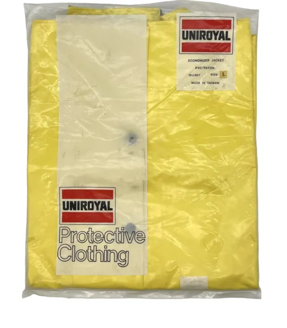 UniRoyal Protective Clothing Unisex Large Jacket Yellow IVJ 407 Size L