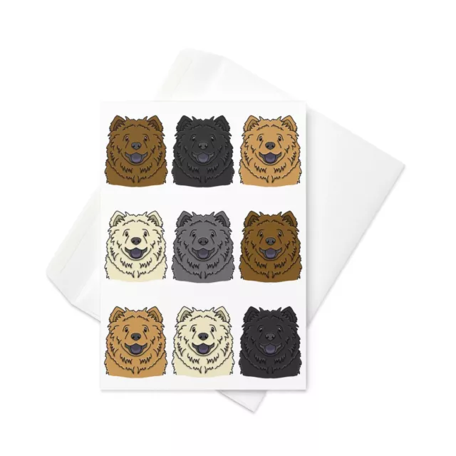 Chow Chow card, Chow Chow Birthday Card Dog Chow Chow Print Card Chow Chow Gift