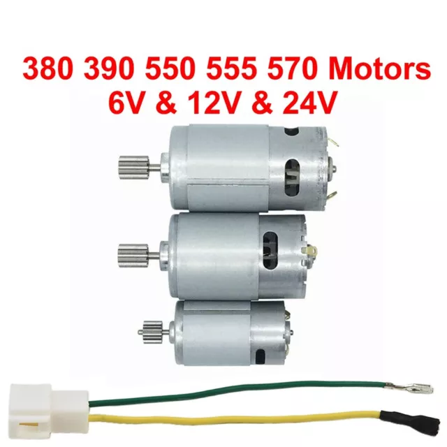 Moteur de voiture électrique pour enfants RS550 RS390 RS380 12V 6V DL555 24V mi