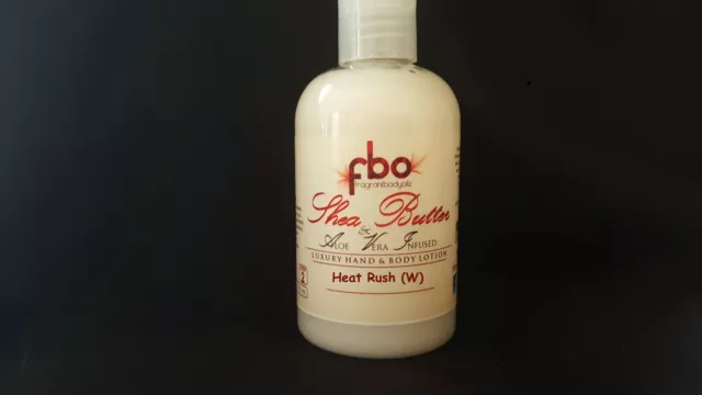 Heat Rush Type 4oz Shea Butter Hand Lotion Women Perfume Fragrance Oil