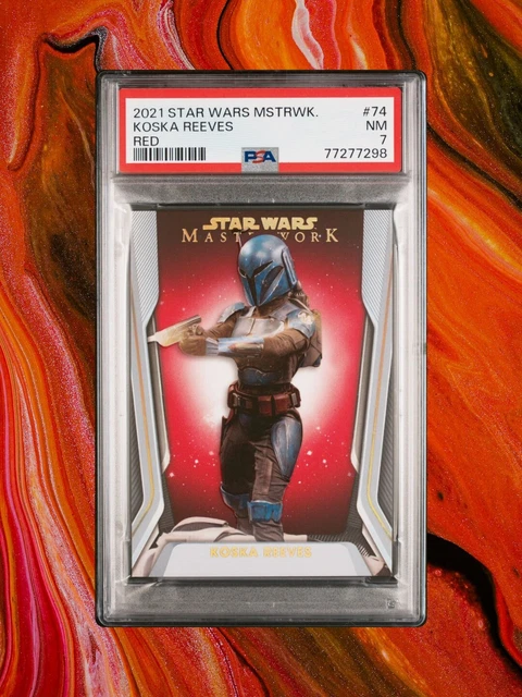 2021 Topps Star Wars Masterwork Red Parallel Koska Reeves /25 PSA 7  POP 1