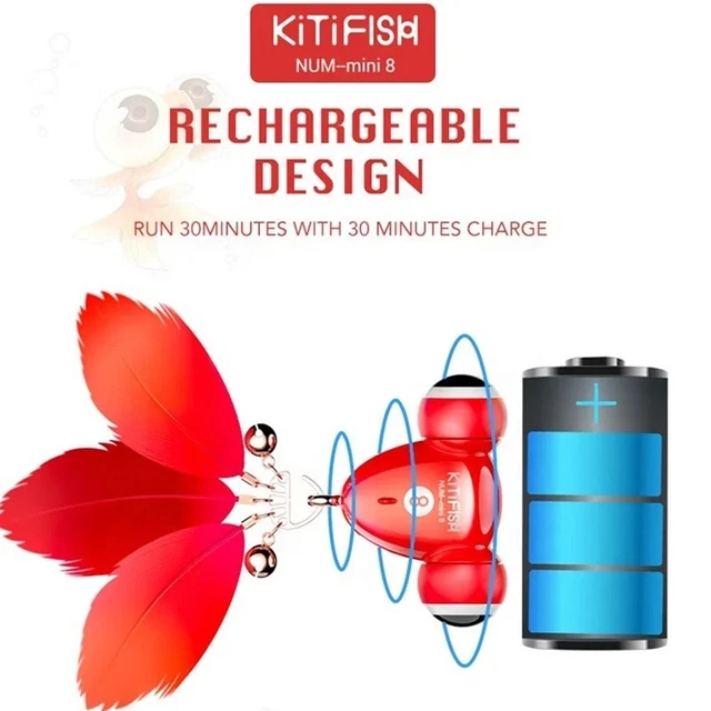 Intelligent Automatic Creative Teasing Small Goldfish Toy Smart Kitifish Cat Toy