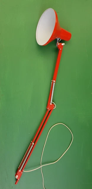 Vintage Schreibtischlampe rot Anglepoise Stil Architekten Retro 70er 80er