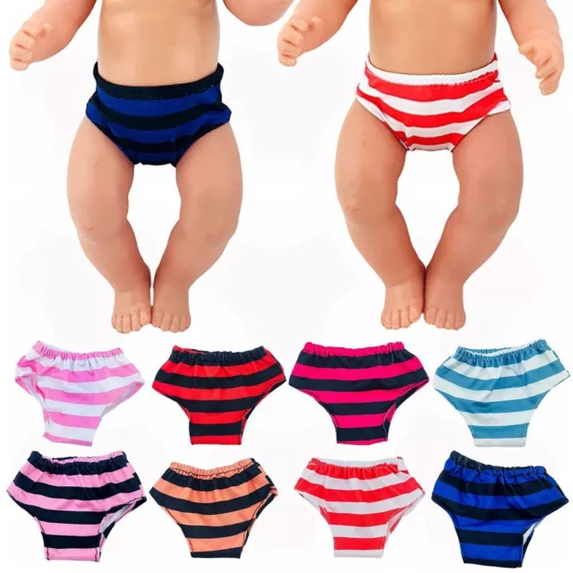 Dollhouse Accessories Doll Stripes Underpants Multicolor Toy Diapers