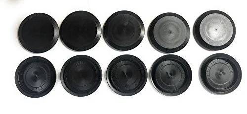 1 1/2" 1.5 inch Flush Mount Black Plastic Body and Sheet Metal Hole