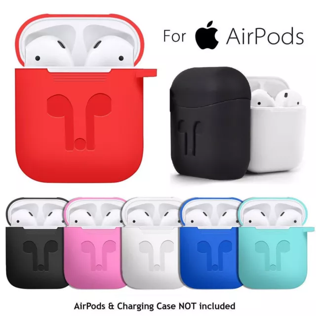 Étui de protection en silicone pour Apple AirPods étui peau +