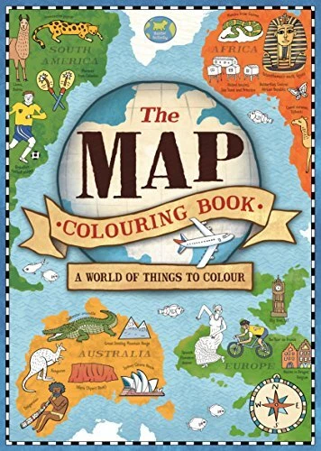 Unique Map Colouring THE MAP COLOURING Book (Colouring Books) (Map Colouring Boo... by ...