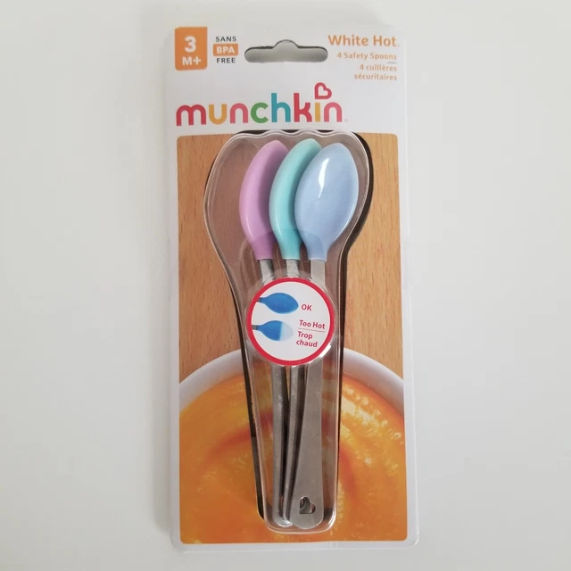 Munchkin Color Changing Safety Spoons White Hot