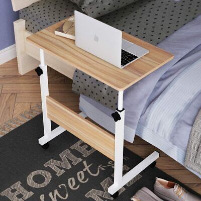 Mesa portátil para silla sobre cama escritorio 4 ruedas bloqueables - altura ajustable d