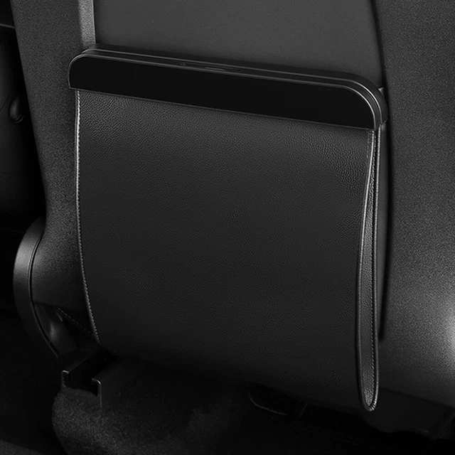 Back Seat Hanging Storage Pocket LED Light Car Trash Bags for Tesla Model 3/Y