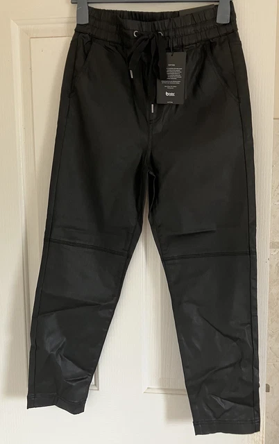 WITCHERY DENIM COATED Jogger Pants Size 6 BRAND NEW Still Have