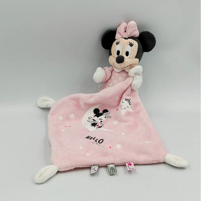 Doudou luminescent Minnie rose avec mouchoir Hello Star DISNEY BABY - 32286