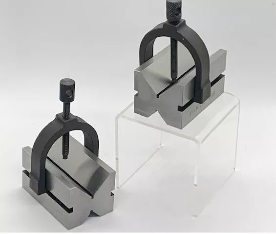 Vee Block & Clamp Set. 70mm x 45mm x 40mm Sold in Matching Numbered Pairs.