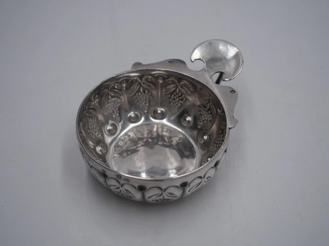 2 Taste-vin Anciens – Grand Modèle 20 Cm, Métal Argenté, Vintage