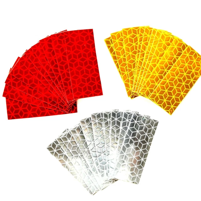 Reflektierende Warntafel Aufkleber – 2 Stück Mit Rot-weißen Streifen, 30 X 10 Cm