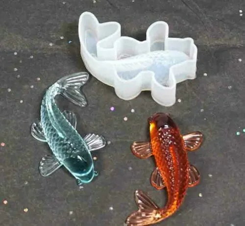 Koi Fish Silicone Jewelry Resin Making Epoxy Mold Casting Mould Craft Tool DIY