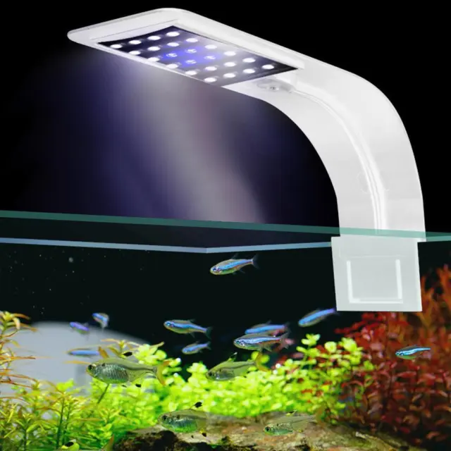 Luce super sottile per acquario pesci piante acquatiche crescita illuminazione clip-on lampada -de