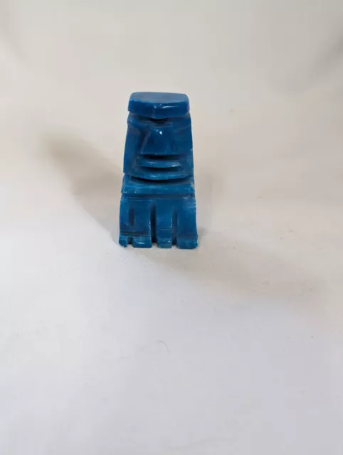 AZTEC MAYAN CARVED blue chess piece - replacement pawn #3 $5.00 - PicClick