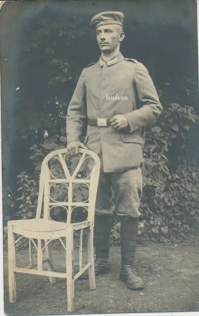 Foto-Portrait  Soldat Feldgrauer 1.WK  ( H787)