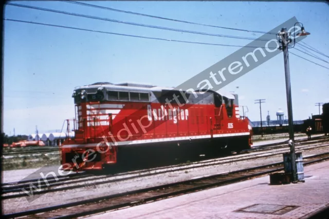 Railroad Slide CB&Q 835 EMD SD9 by C.R. Harrison Duplicate