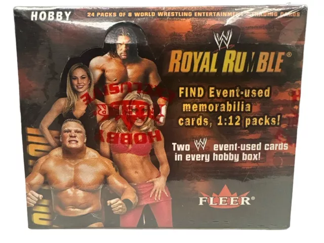 2002 Fleer WWF WWE Royal Rumble Wrestling Hobby Box Sealed Cena RC Yr
