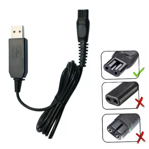 New USB Charger Adapter Cable Cord Lead for Philips Norelco Beard Trimmer QT4090