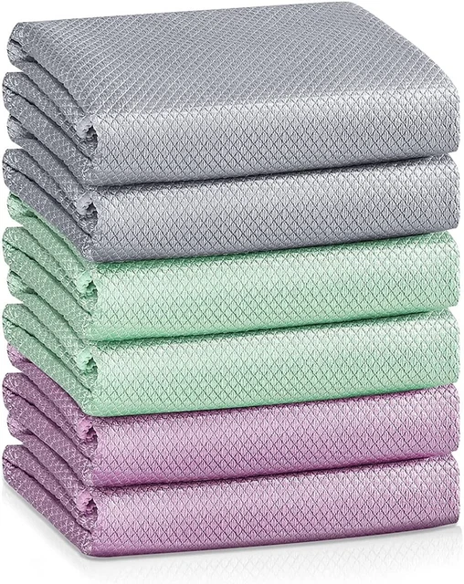 Miracle Cleaning Cloth Easy Clean,Polishing Towel,Reusable,Pack 6,Mix