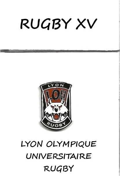 Ballon De Rugby LOU - Lyon Olympique Universitaire - Supporter