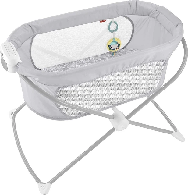 Baby Crib Soothing Bassinet Portable Cradle with Music Vibrations