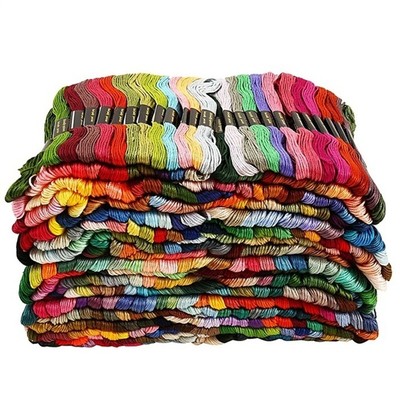 Iraza Matassine Punto Croce Kit 150 Colori Fili Ricamo Ricamo Punto Croce Morbidi Cotone Floss Cucirini 1 PCS 