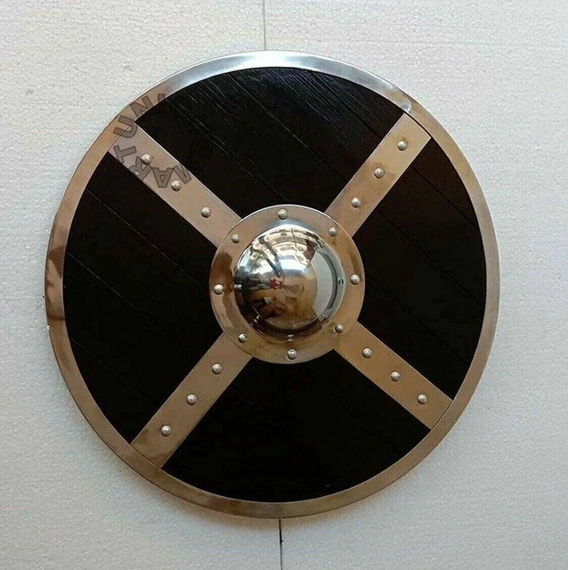 Viking Medieval Wooden Shield Round Battleworn Norse Battle Larp Shield
