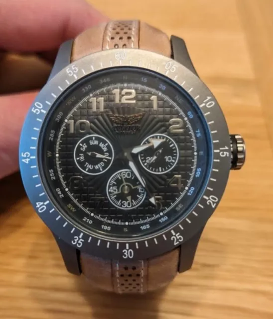 AVIATOR F SERIES MEN S Diver s Watch Stainless Steel Strap