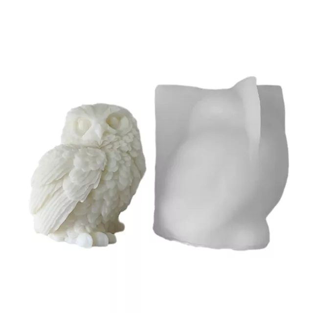 Owl Silicone Mold 3D Resin Casting Chocolate Mold Clay Soap