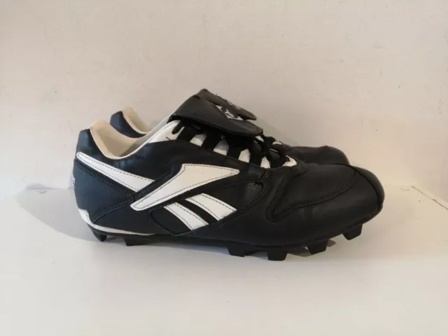 Reebok Baseball Softball Cleat Black White US 12 UK 11 EUR 45.5 Vintage Vtg Rare