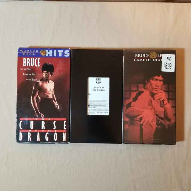 BRUCE LEE VHS Video Lot The Curse Of The Dragon Game Of Death