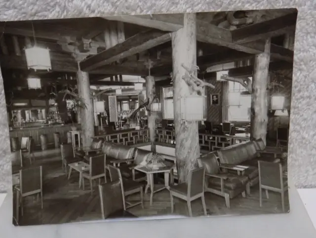 Vintage Bw Photo - Fuji-View Hotel - Lake Kawaguchi - Fuji Hakone National Park