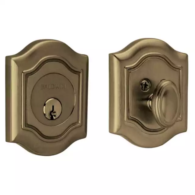 BALDWIN Estate Col. Bethpage Brass Single Cylinder Keyed Entry Deadbolt - NO KEY