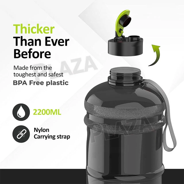2.2L WATER BOTTLE Drink Bottle Jug Sports Gym Training Workout BPA Free ...