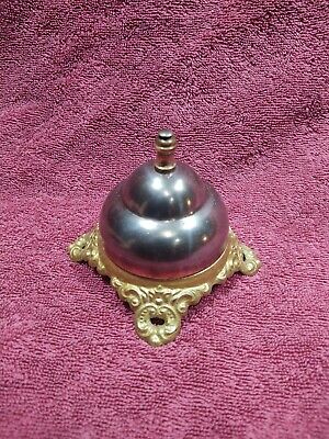 Vintage Victorian Hotel Clerks Bell Counter Top Bell Ornate Bell