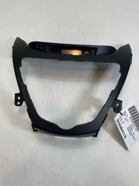 11 12 13 HYUNDAI ELANTRA Center Dash Radio Bezel Trim w Clock OEM 84740-3Y000